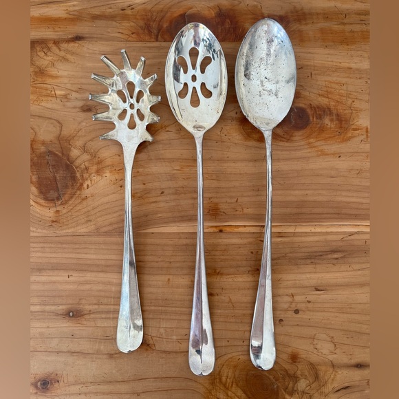 Other - SOLD Vintage Silver-plated  Serving Spoon Set